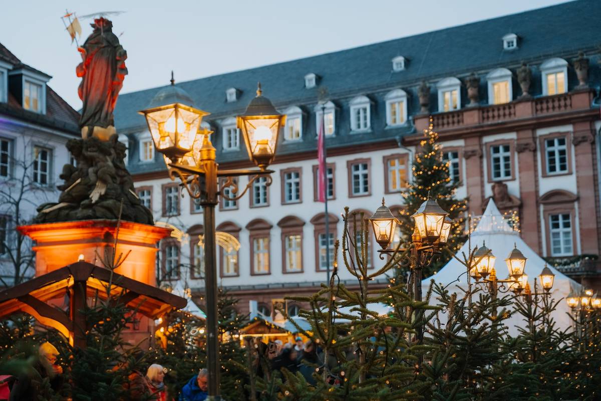 Heidelberger Weihnachtsmarkt Atmosphäre